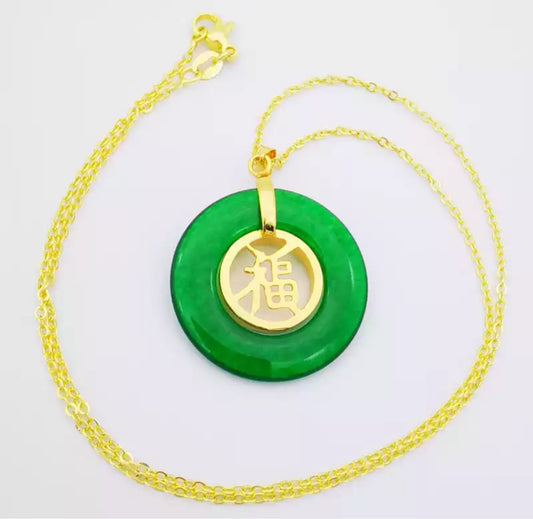 GREEN “LUCKY” NECKLACE